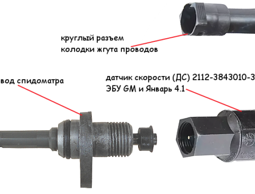 Датчик скорости ЭСУД автомобиля ВАЗ 2113, 2114, 2115