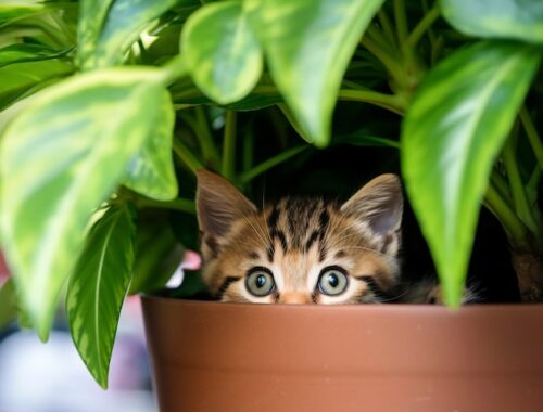 Как отучить кота гадить в цветочный горшок с фиалкой Как отучить кота гадить в цветочный горшок с фиалкой